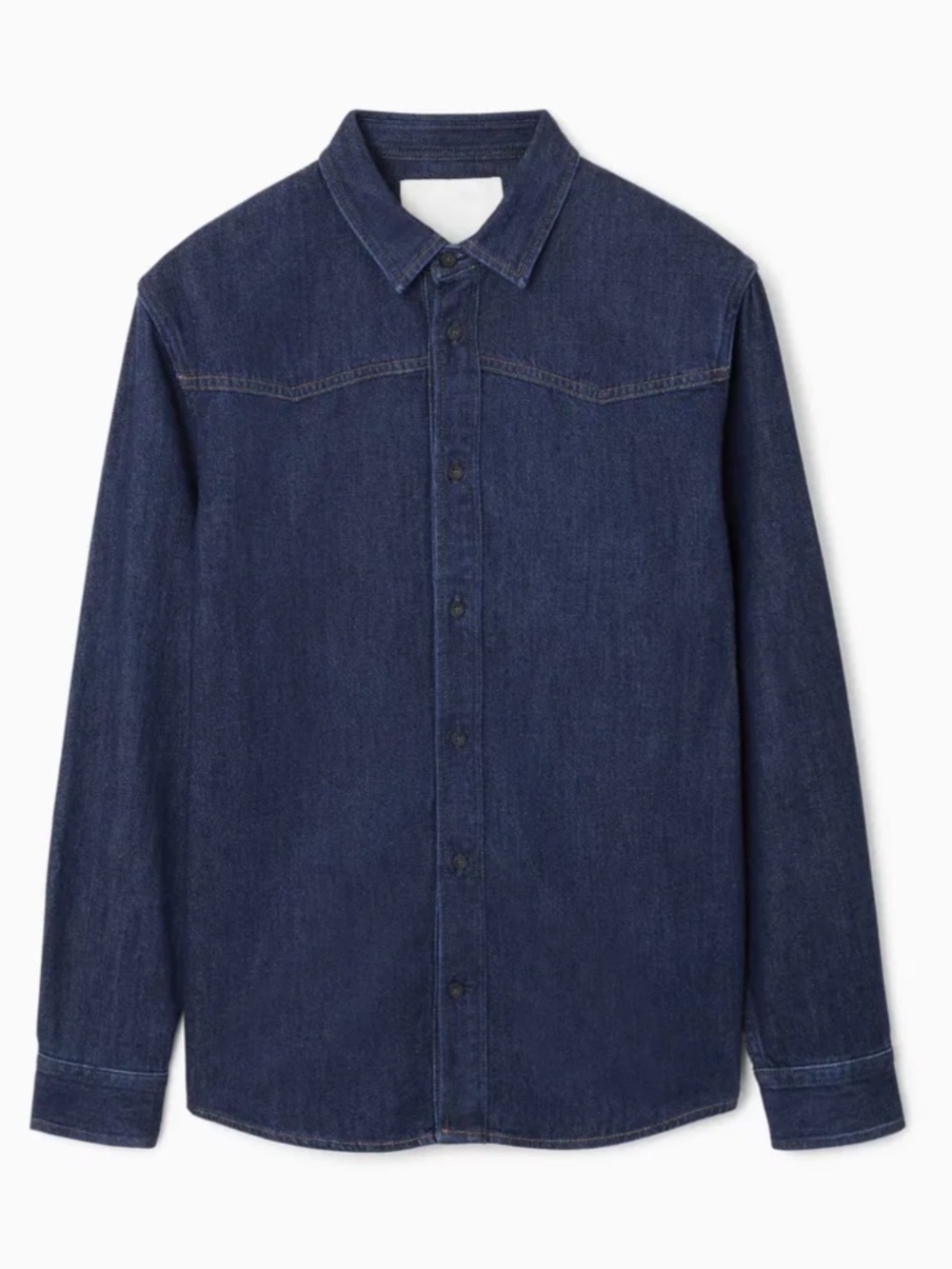 COS Denim Western Shirt Men's Size M Casual Button Down Long Sleeve Shirt